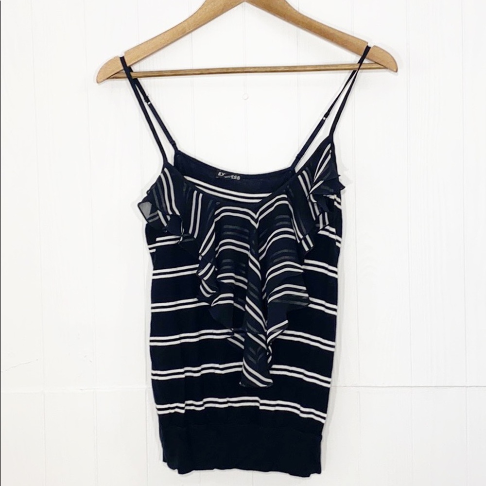 Express | Ruffle Front Tank Top